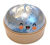 Colorful Dumpling Stress Balls, with Mini Steamer Giant Dumpling Squishy Squeeze Toy, Cute Soft Glitter Calming, for Adults Teens Kids Women Men Birthday Holiday