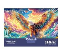 Colorful Eagle Stands on Cosmic Rock Puzzle Da 1000 Pezzi Majestic Eagle Perfetto Regalo Per Ragazzi, Ragazze, Uomini E Donne 70x50cm/1000pcs