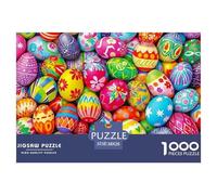 Colorful Easter Egg Collection Durable Paper Fun Brain Challenge, Suitable for Adults Seeking Relaxing And Rewarding Hobbies 38x26cm/1000pcs