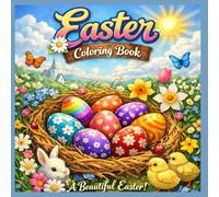 Colorful eggs are in the nest, what a beautiful Easter!: Bunte Eier sind im Nest, welch ein schönes Osterfest!