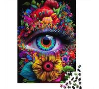 Colorful Eye Art 1000 Pezzi Cartone Spesso Set Di Puzzle Jigsaw Collettori Impossibile Difficile Sfida Del Gioco Educativo 70x50cm/1000pcs