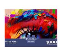 Colorful Eye Art Premium Cardboard Material Precise Interlocking Pieces, Ideal Brain Game for Relaxation, Stress Relief And Daily Leisure 38x26cm/1000pcs