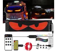 Colorful Eye Lamp Soft Screen for Car Windows - Flexible LED Display,Smart Matrix Panel with Programmable Remote Control - Versatile for Cars,Shops & More (7 * 17.3cm (2.75 * 6.8 in))