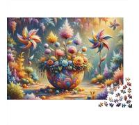 Colorful Fantasy Garden-3 Puzzle Impossibili 1000Pcs Decorazione Per La Casa. Giochi Rilassamento E Intelligence Per Adulti E Bambini Da 12 Anni 38x26cm/1000pcs