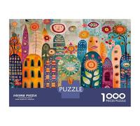 Colorful Fantasy Town 1000 Pezzi Bundle Puzzle Puzzle Premium Cartone Qualità - Anziani Appassionati, Allenamento Concentrazione, Regalo Inaugurazione E Pause Ufficio 70x50cm/1000pcs