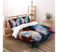 Colorful farfalla Set Di Biancheria Da Letto Copripiumino 2 Pezzi Comfort in Microfibra Per Coppia Adulti Doppia Federa Double（200x200cm）