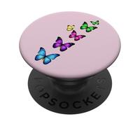 Colorful Farfalle Camicia Natura Monarca Farfalla Amante PopSockets PopGrip Adesivo