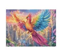 Colorful Feather Flying Eagle Puzzle 500 Pezzi Rompicapo Creativo Artistico Cute Pets Warm The Heart Stimolo Della Creatività Attività Per Il Tempo Libero Regalo Per Persone Creative 500 PCS