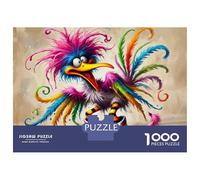 Colorful Feathered Bird 1000 Pezzi Puzzle Per Adulti Puzzle Premium Cartone Riciclato - Sfida Educativa, Gioco in Casa, Regalo Geniale Per Bambini Principianti 70x50cm/1000pcs