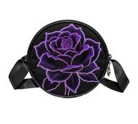 Colorful Feathers - Borsa a tracolla da donna, casual, multifunzionale, leggera, con tracolla regolabile, per escursionismo, shopping, uso quotidiano, Multicolore 9, 7x1.8 in