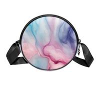 Colorful Feathers - Borsa a tracolla da donna, casual, multifunzionale, leggera, con tracolla regolabile, per escursionismo, shopping, uso quotidiano, Multicolore 3, 7x1.8 in