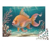 Colorful Fish Underwater Colourful Golden Koi Fish Art 1000 Pcs Jigsaw Puzzles For Adults & Kids Challenging Brainteasing 70x50cm/1000pcs