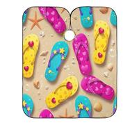 Colorful Flip Flops Donna Uomo Mantello Da Barbiere Regolabile Mantellina Parrucchiere Antiaderente Mantella Parrucchiere Per Acconciatura Tagliare I Capelli Parrucchieri 168X140Cm