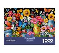 Colorful Flower Arrangement Securely Fitted Pieces Suitable for Long Hour Relaxation, Brain Training And Personal Leisure Time 70x50cm/1000pcs