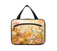 Colorful Flower Spring Hanging Travel Make up Borse con gancio, Designer Chic Kit da barba Borse per gli Uomini per Viaggio Essentials Camping bolso de Mano para Hombre L