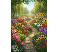 Colorful Flowers 2000 Piece Jigsaw Puzzles for Adults, Colourful, Challenging & Brainteasing Adult puzzles 2000 Pieces Garden, Fun jigsaws for The Whole Family 40x28 inch