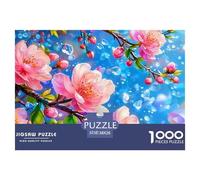 Colorful Flowers Puzzle 1000 Pezzi Plants - Momento Zen Serale, Stimolo Mentale, Poster E Confezione Inclusi - 38x26cm/1000pcs