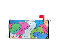 Colorful Forma Astratta Copertura Postale Decorativo Cassetta postale per l'estate carino San Valentino mailbox copre dimensioni standard Caja de correos