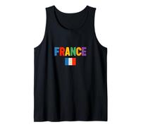 Colorful France with Building Blocks Style, France Graphic Canotta