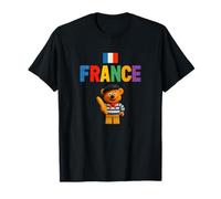 Colorful France with Building Blocks Style, France Graphic Maglietta
