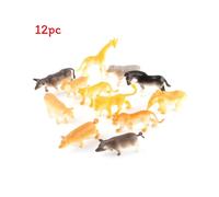 (Colorful)Giraffa Leone Cavallo Mini Animale Modello Giocattolo Set per Bambini Gioco Espositore Collezionisti