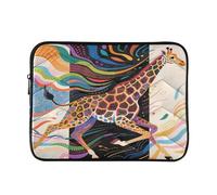 Colorful Giraffe Art 13 pollici trapuntato Laptop Sleeve Case Soft Notebook Protector Bag Computer Carry Case