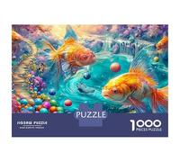 Colorful Goldfish in A Magical Pond Puzzle Da 1000 Pezzi Colorful Koi Sfida Di Ingegno Per Tutte Le Età 70x50cm/1000pcs