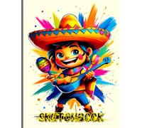Colorful Happy Boy Sketchbook: Colorful Happy Boy Sketchbook Cover, 112 Pages, 8.5 x 11 Page Size, 110 Blank Pages, Cinco De Mayo Sketchbook For All.