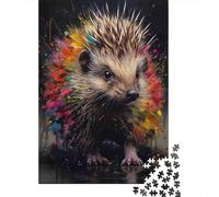 Colorful Hedgehog Art 1000 Pezzi-Puzzle Puzzle Adulti Impegnativo E Difficile Per Straordinario Regalo Per Adulti E Bambini Da 14 Anni E Più 70x50cm/1000pcs
