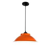 Colorful Home Chandelier, Aluminum Pendant Lamp, Personalized Middle Hanging Light, Minimalist Nordic Lighting Fixture for Kitchen, Bedroom, Dining Room, Restaurant(Orange)