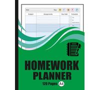 Colorful Homework Planner for ADHD Students: Undated Homework & Assignment Organizer for All School Levels
