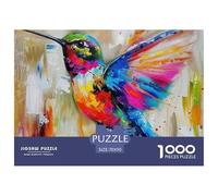 Colorful Hummingbird Art Puzzle 1000 Pezzi Animals - Attività Mindful & Creativa, Cartone Spesso, Poster Da Muro, 70x50cm/1000pcs