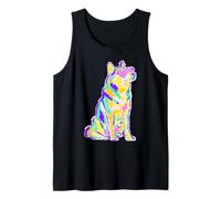 Colorful Husky con Cuore Occhiali da Sole Coastal Summer Vibes Canotta