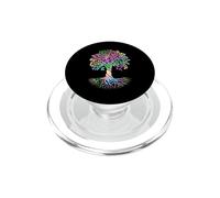 Colorful Life Is Really Good Vintage Unique Tree Art PopSockets PopGrip per MagSafe