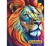 Colorful Lion Composition Notebook - College-Ruled Journal for Students, School Notes, 110 Pages, 7.5"x9.25", Gift for Students: Bright and Bold Notebook for Students
