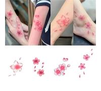 Colorful Lotus Lotus Aesthetic, Flowers Foot Bare Chest Tattoo Stickers, Waterproof Lasting Female Disposable Sticker, Fake Tattoos(Y920-4pcs)