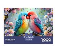 Colorful Love Birds Sturdy Paper Pieces Ideal for Training Logical Thinking, Memory And Concentration in Free Time 52x38cm/1000pcs