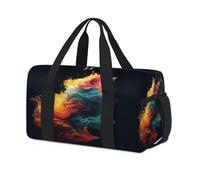 Colorful Magic Cat Sport Duffel Bags per Bambini Ragazze Ragazzi Donne Uomini Pernottamento Weekender Borsa Da Viaggio Tote Carry Palestra Casual Duffel Borse