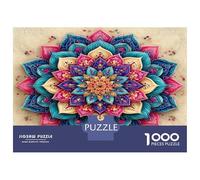 Colorful Mandala 1000 Pezzi Puzzle Adulto - Cartone Resistente & Puzzle Impossibile Deep Sea Mandala - Per Adolescenti 70x50cm/1000pcs Regalo Perfetto