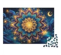 Colorful Mandala Puzzles 1000 Pezzi Perfetto Per Appassionati Di Esperti Sfida Impossibile Intrattenimento Creativo Cute Regalo Per La Famiglia Regalo Per Adulti E Bambini Da 14 Anni E Più 52x38cm/100