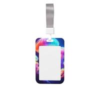 Colorful-Meduse - Porta badge verticale in ABS subacqueo, con pellicola trasparente