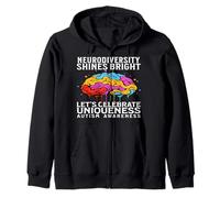Colorful Minds Autism Awareness Kids Support Gifts Parents Felpa con Cappuccio