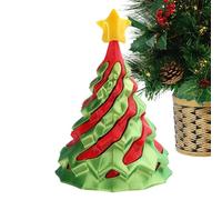 Colorful Mini Christmas Tree - Perfect Resin Christmas Tree ¦ 5x5x7.5cm Winter Table Decor with Seasonal Display, Holiday Trees Resin with Red Green White Decoration, Stylish Pine Figurines, Miniature