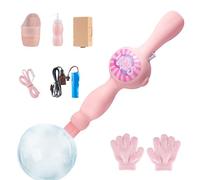 Colorful Mist Bubble Machine, Creative Electric Bubble Mist Wand Blowing Machine with Colored Lights, Interactive Outdoor Summer Party Toy for Boys and Girls