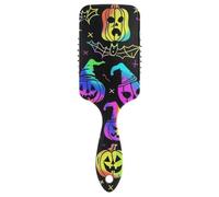 Colorful Neon Cartoon Halloween Pumpkins spazzola per capelli carino per gli uomini Progettato massaggio cuoio capelluto per capelli bagnati con manico ergonomico cepillo para peinar