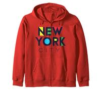 Colorful New York City, NYC Tee Shirt, Cool New York City Felpa con Cappuccio