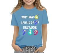 Colorful Number Day Math Kids T Shirt Number Day 2025 School Math Day Top Number Day T Shirts Math Lovers Christmas Shirt Girls, Azzurro, 2-3 Jahre