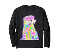 Colorful Otter con Cuore Occhiali da Sole Coastal Summer Vibes Maglia a Manica