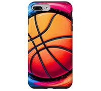 Colorful Pallacanestro Tie Dye Color Splash Hoop Net Slam Dunk Custodia per iPhone 7 Plus/8 Plus