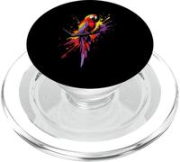 Colorful Parrot Acquerello Splash Ara Parrot Amante Uccello PopSockets PopGrip per MagSafe